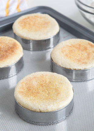 Fox Run English Muffin Rings, Set of 4, 3.75"