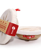 Cotton rope bread proofing basket set for artisan and sourdough baking.
