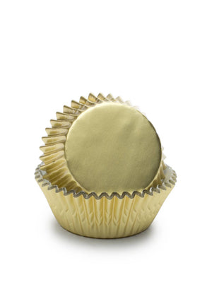 Fox Run Gold Foil Cupcake Liners, Set of 32, 3"