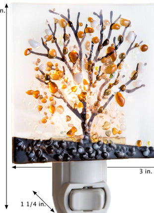 Stained Glass Night Light | Handcrafted Fused Tree  J Devlin