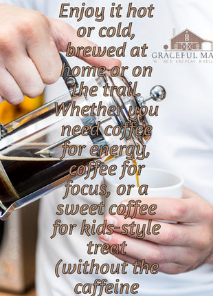Graceful Market Almond Joy Amaretto Coffee | Chocolate, Coconut & Amaretto Flavored Medium Roast Coffee | Whole Bean or Ground | 12 oz Bag