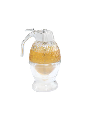 Fox Run Glass Honey, Syrup Dispenser, 6-Ounce