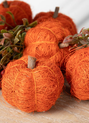 Orange Sisal Pumpkin
