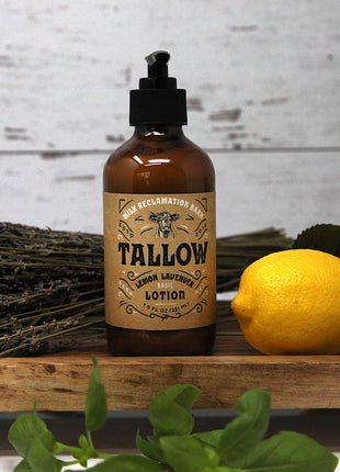 Tallow Lotion - Lemon, Lavender, Basil