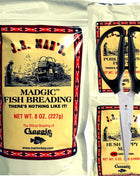 J.R. Mad's Madgic Fish Breading, Complete Fish seasoning Meal Pack, with Hush Puppy Mix, Pork and Beans Fixin's, and Graceful Market Stainless Steel Kitchen Shears - The Perfect Fish Fry Gift Set