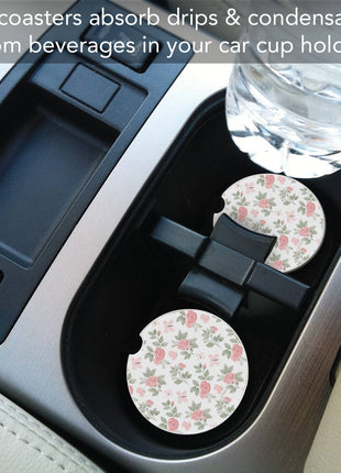 "Pretty Coquette" Single Packaged Stone Car Coaster