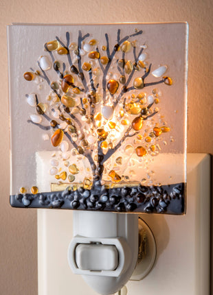Stained Glass Night Light | Handcrafted Fused Tree  J Devlin