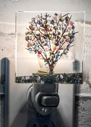 Stained Glass Night Light | Handcrafted Fused Tree  J Devlin