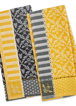 Bee Hive Jacquard Dishtowels