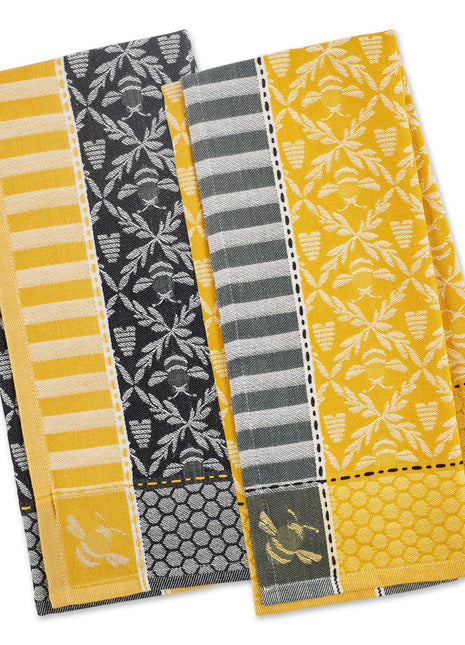 Bee Hive Jacquard Dishtowels