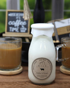 Milk Bottle Candle Coffee & Cream