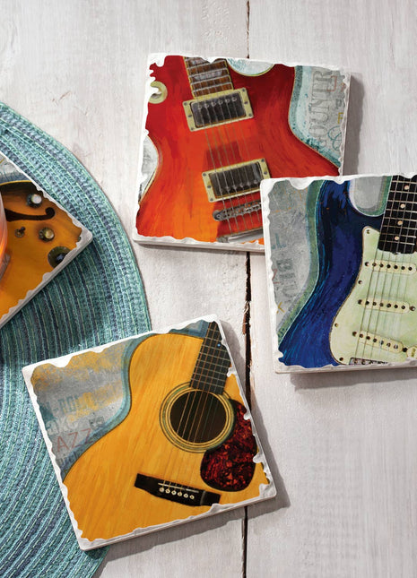 Guitar Legends Stone Coaster