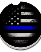Blue Line absorbent stone car coaster