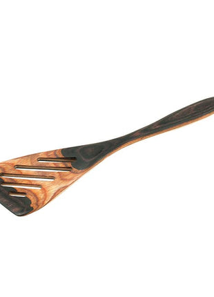 8" Natural Pakka Mini Slotted Spatula