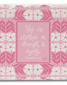 Strength & Dignity Single Absorbent Tumbled Tile Coaster