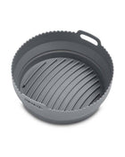 Round 7-quart HIC silicone collapsible air fryer basket liner