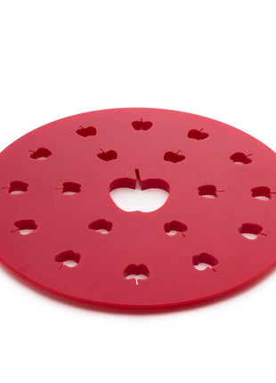 Fox Run Apple Pie Top Cutter, Plastic, Red, 9.5" x 9.5"