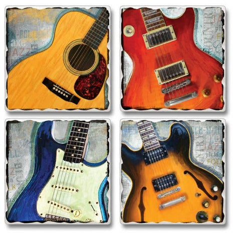 Guitar Legends Stone Coaster