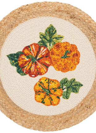 Harvest Gourds Braided Placemat