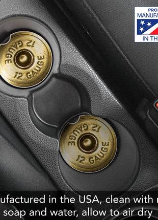 Shotgun Shell Absorbent Stone Car Coaster