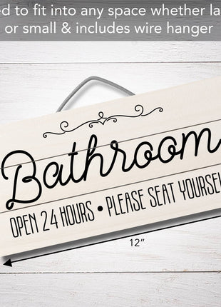 Seat Yourself Decorative Pallet Wood Sign, 12 x 6