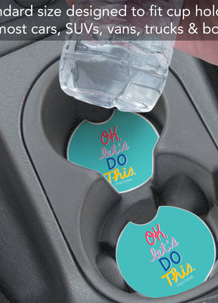 Let's Do This Stone Car Coaster, Single Pack