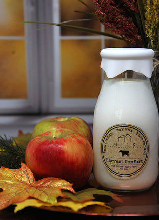 Milk Bottle Candle Harvest Comfort