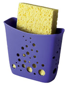 Sponge Station sink sponge holder with suction cup beside a kitchen sink