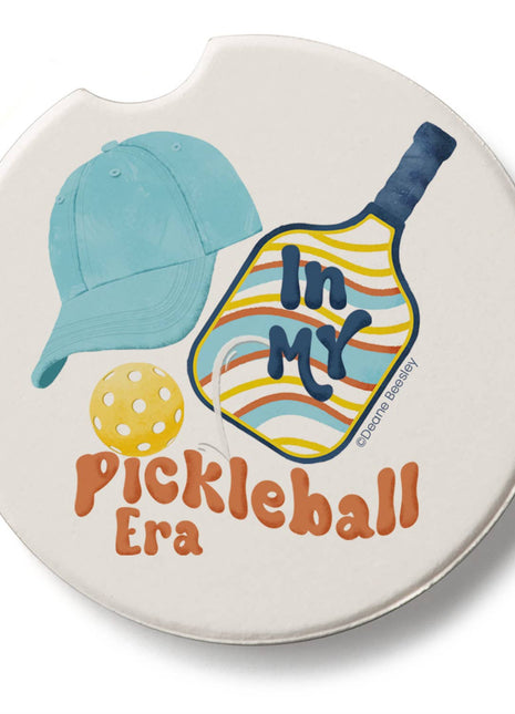 Pickleball Era Stone Car Coaster, Single Pack