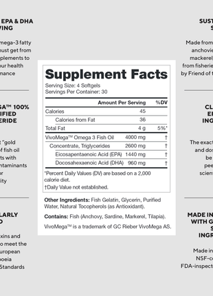 Triton Fish Oil Supplement - 30 Servings