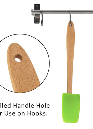 Mini Spoon/Spatula Silicone Green
