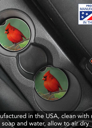Rail Birds Absorbent Stone Car Coaster