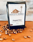 Graceful Market Organic Peru Coffee | Single Origin Medium Roast Coffee | Whole Bean or Ground | 12 oz Bag