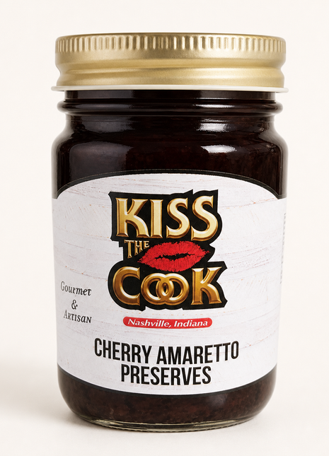 Kiss the Cook Cherry Amaretto Preserves studio product image