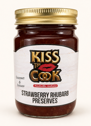 Kiss the Cook Strawberry Rhubarb Preserves studio product image